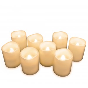 Flameless Candles, Battery Operated LED Bulb, 8-Piece Candle Set by Lavish Home – For Votive Holders – Home, Wedding, Bridal Shower, Christmas Decor   555039114